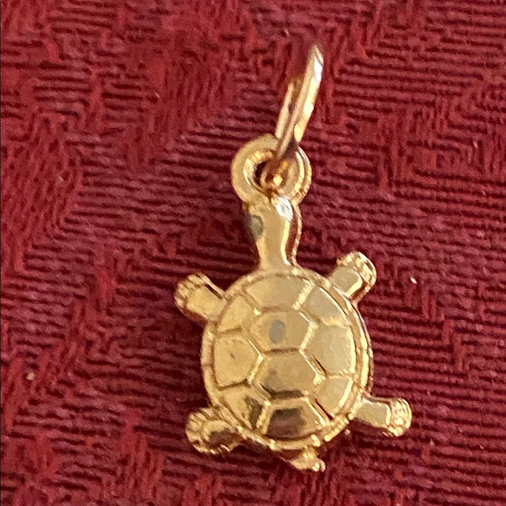 5/$10❤️❤️❤️NEW Rose Gold Toned Alloy Turtle Charm Pendant